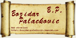 Božidar Palačković vizit kartica